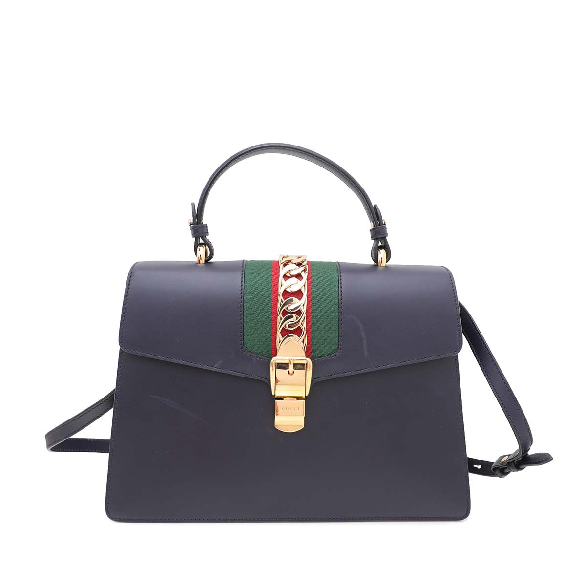 Gucci Nylon Leather Shoulder Bag