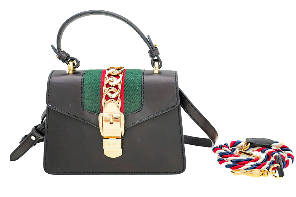 Gucci Leather Top Handle Shoulder Bag