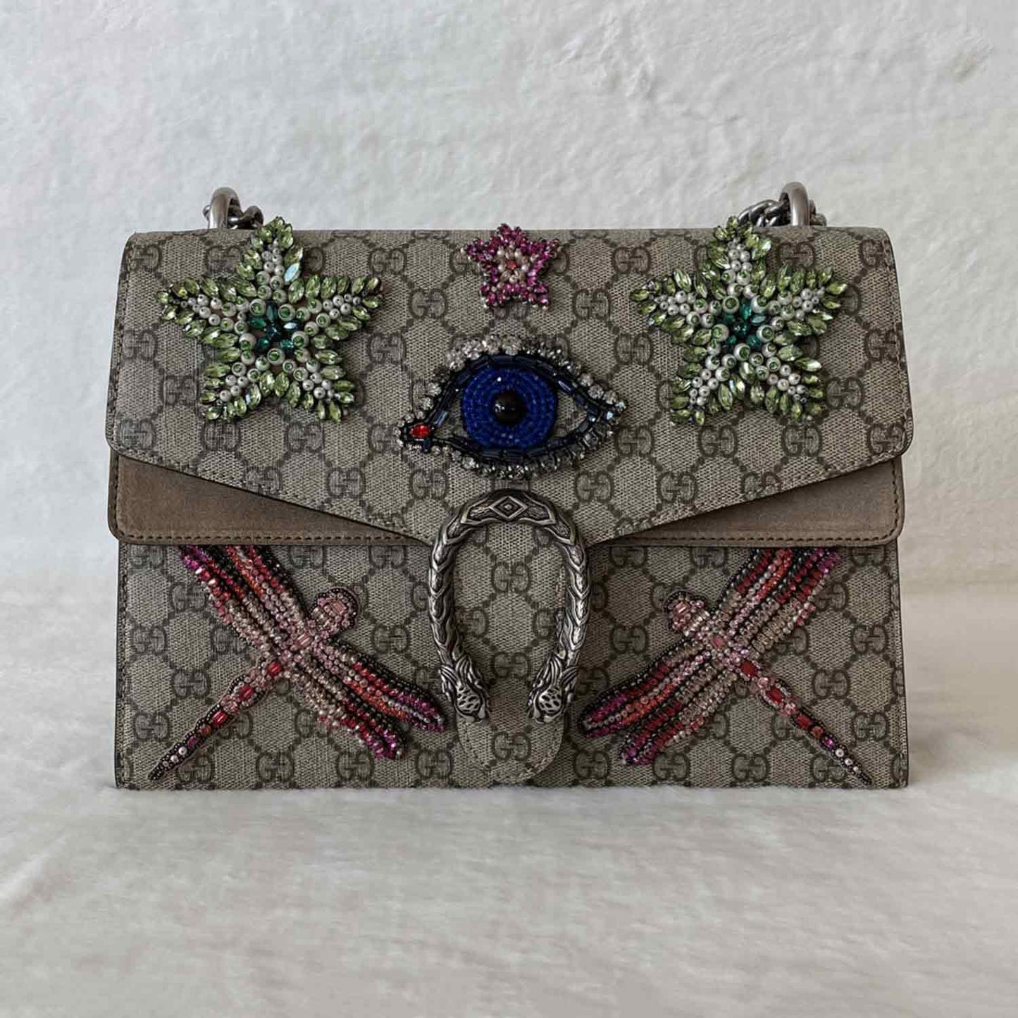 Gucci Dionysus Canvas Chain Handbag