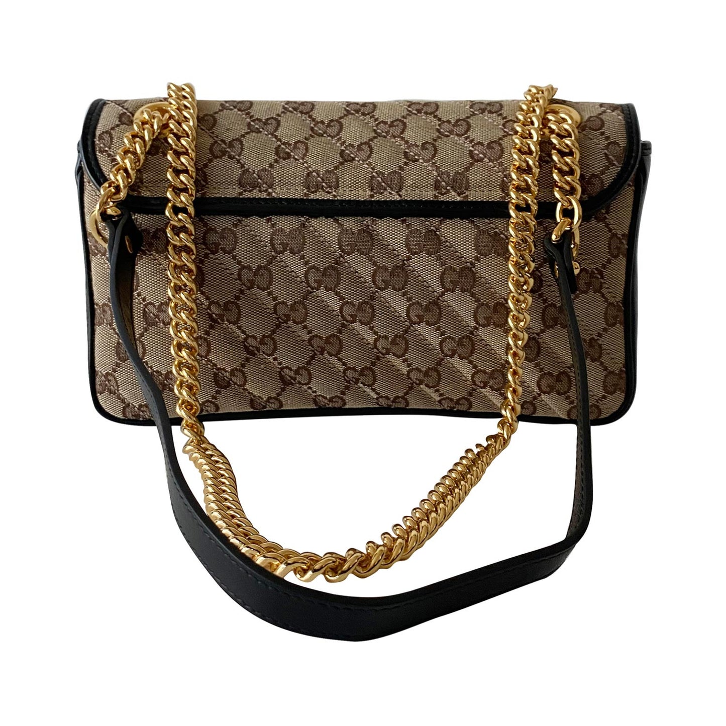 Gucci GG Marmont Leather Canvas Shoulder Bag Style 2