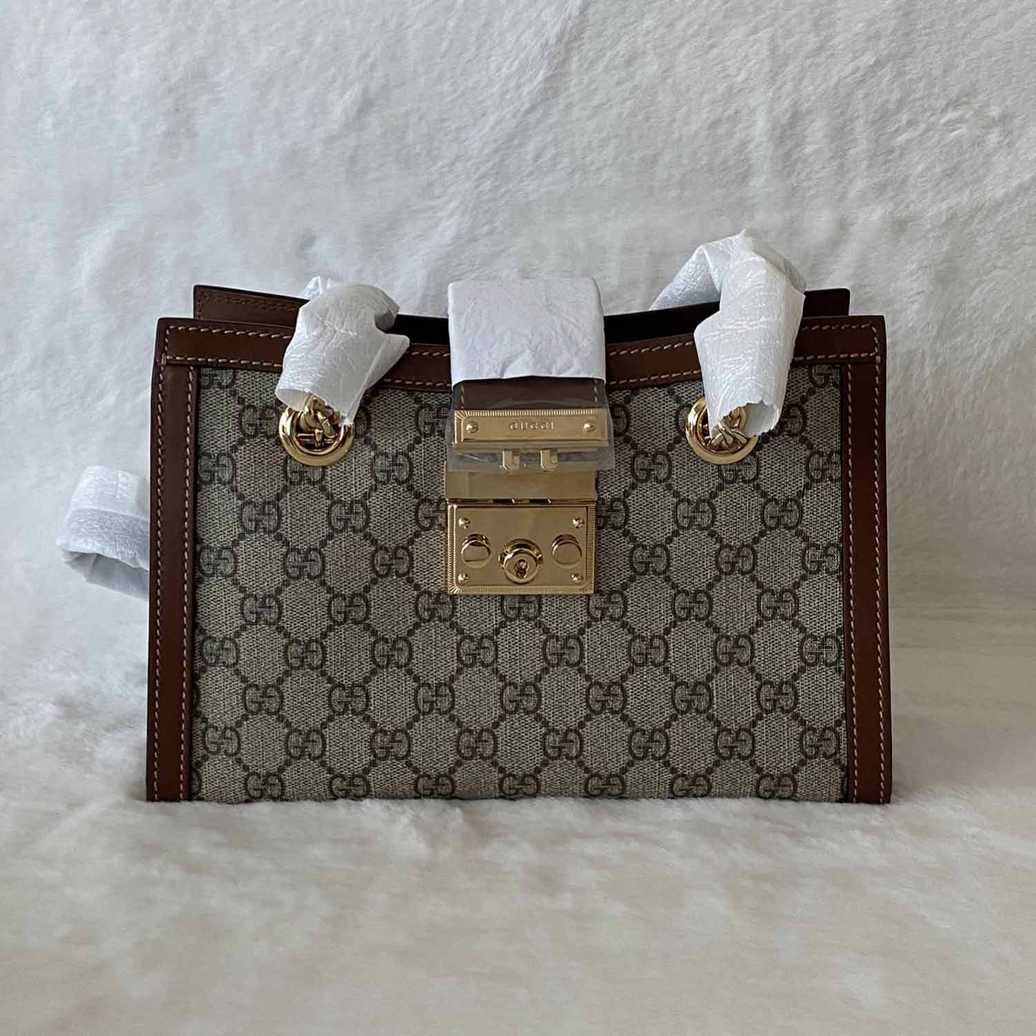 Gucci GG Supreme Leather Chain Shoulder Bag Style 1