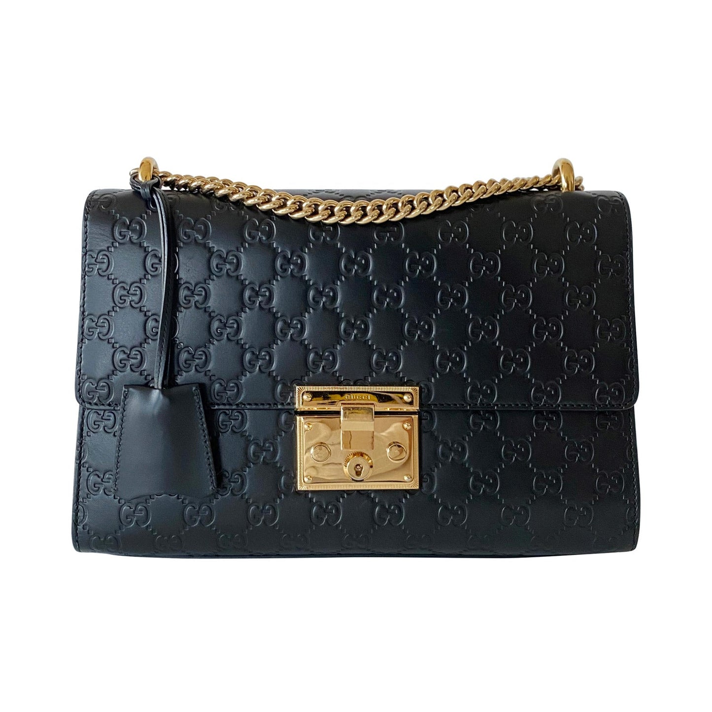 Gucci Guccissima Quilted Chain Shoulder Bag