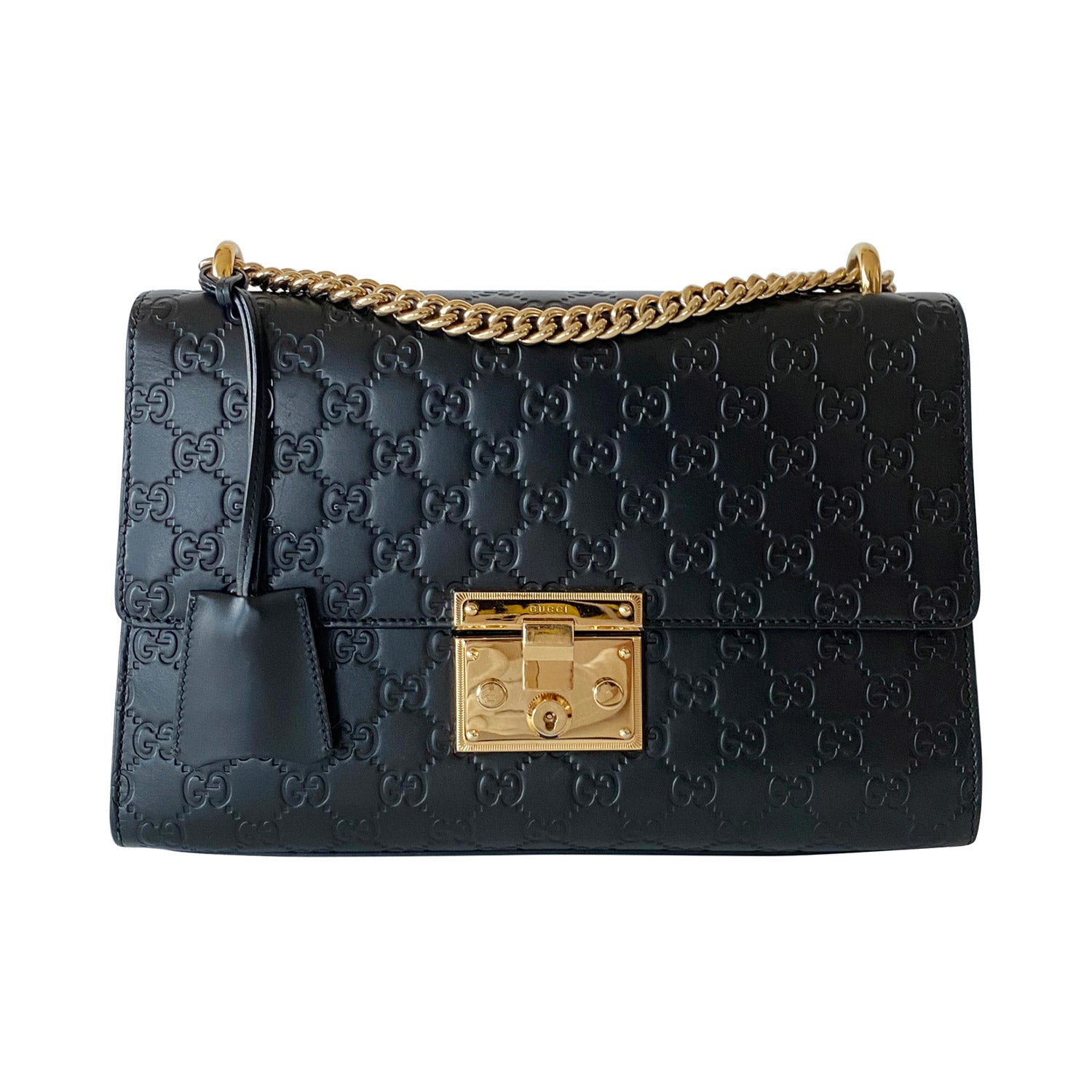 Gucci Guccissima Quilted Chain Shoulder Bag