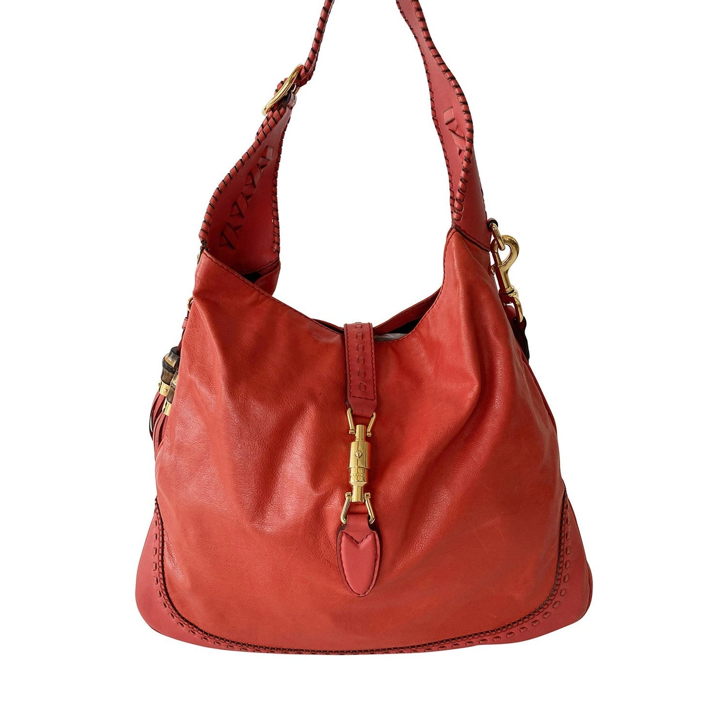 Gucci Jackie Leather Canvas Shoulder Bag Style 1