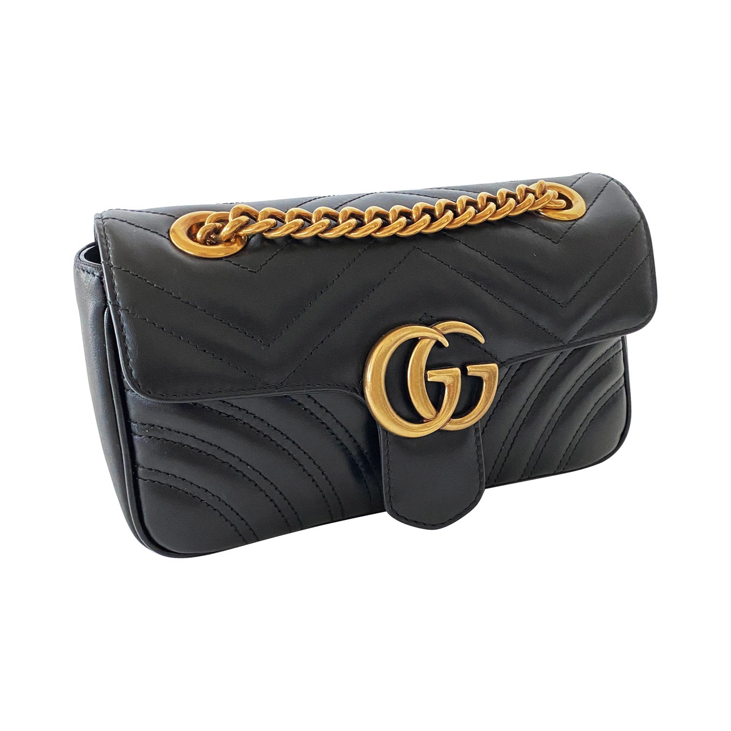 Gucci GG Marmont Leather Chain Shoulder Bag Style 6