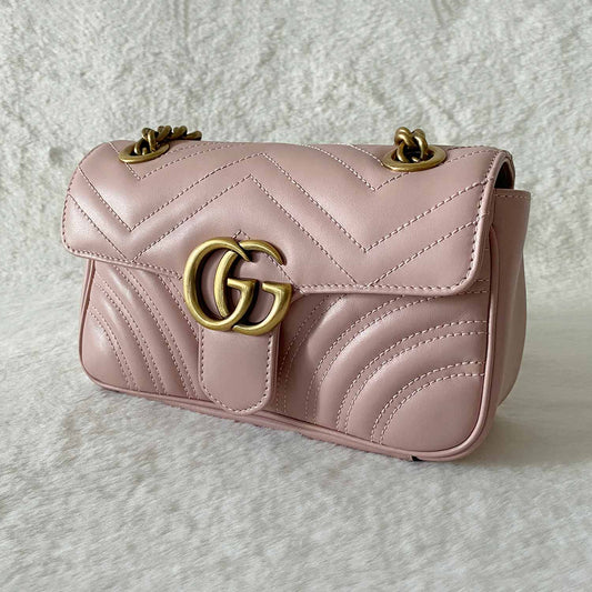 Gucci GG Marmont Leather Chain Shoulder Bag Style 9