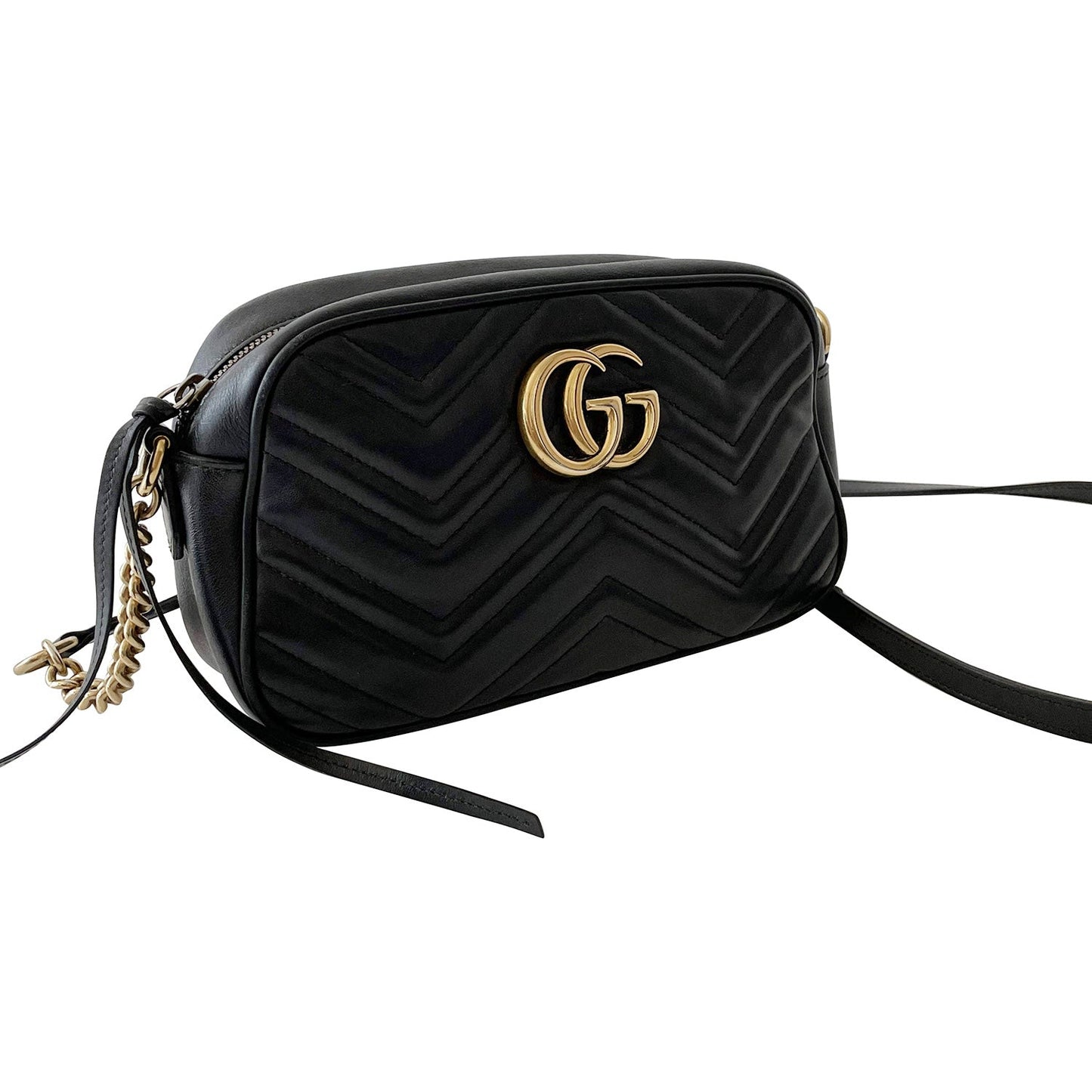 Gucci GG Marmont Leather Chain Shoulder Bag Style 1
