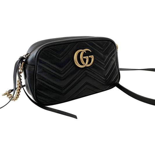 Gucci GG Marmont Leather Chain Shoulder Bag Style 1
