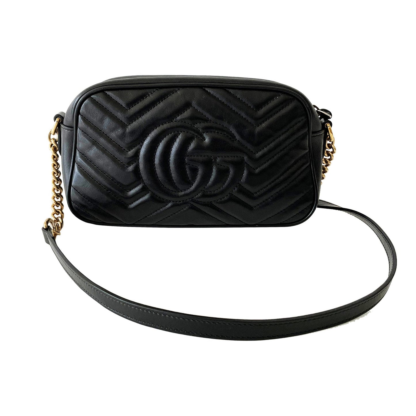 Gucci GG Marmont Leather Chain Shoulder Bag Style 1