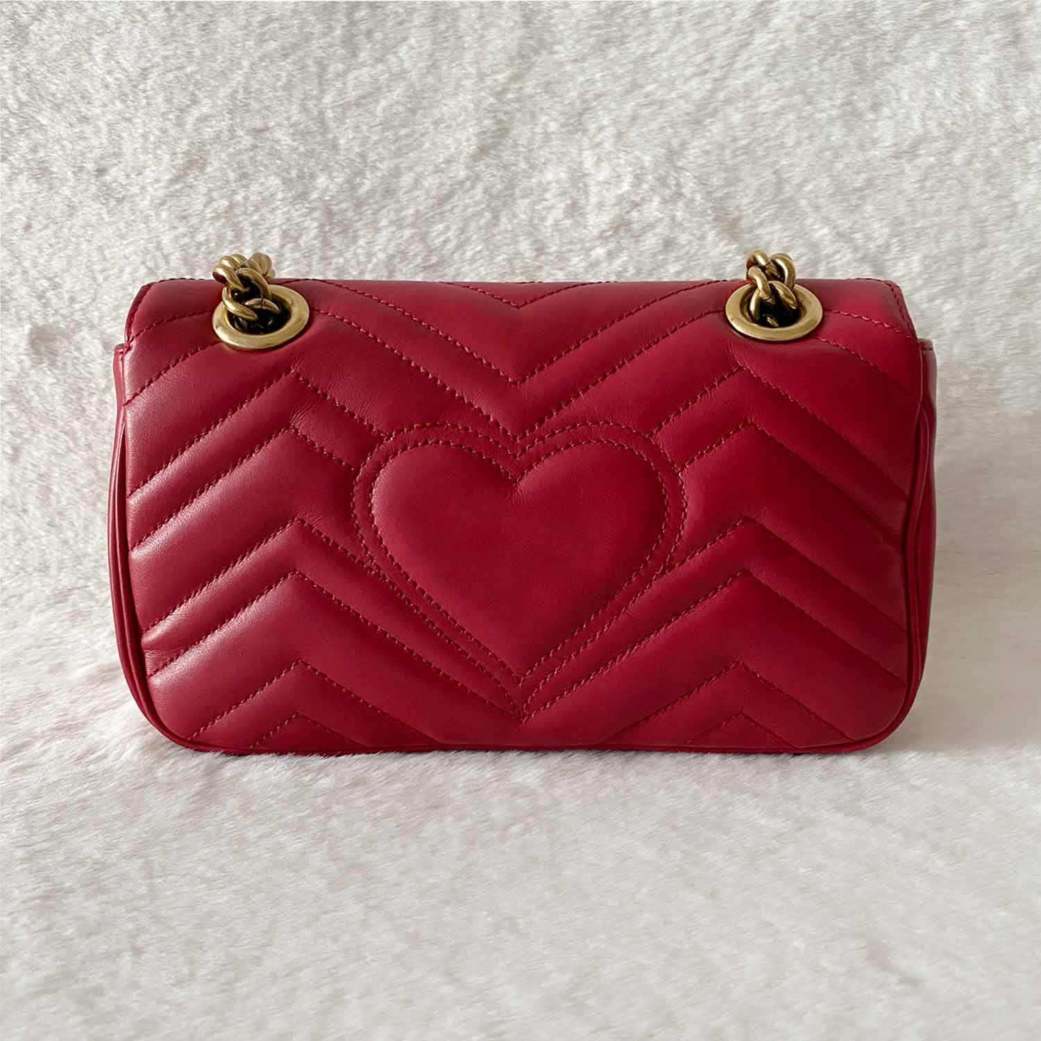 Gucci GG Marmont Leather Chain Shoulder Bag Style 5