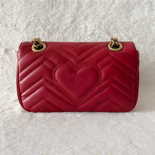 Gucci GG Marmont Leather Chain Shoulder Bag Style 5