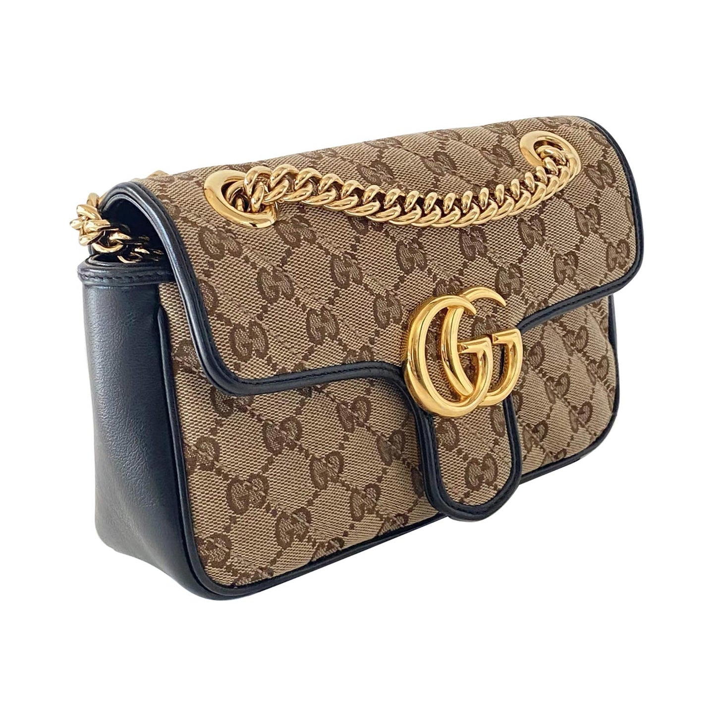 Gucci GG Marmont Leather Chain Shoulder Bag Style 2