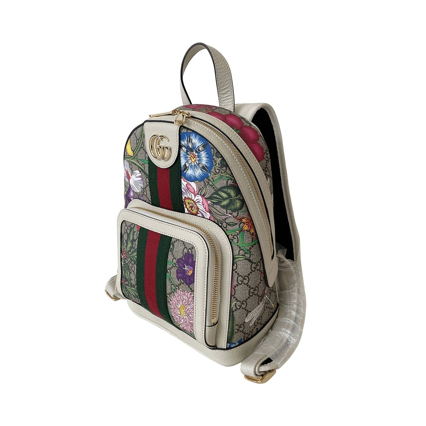 Gucci Ophidia Leather Canvas Shoulder Bag Style 1