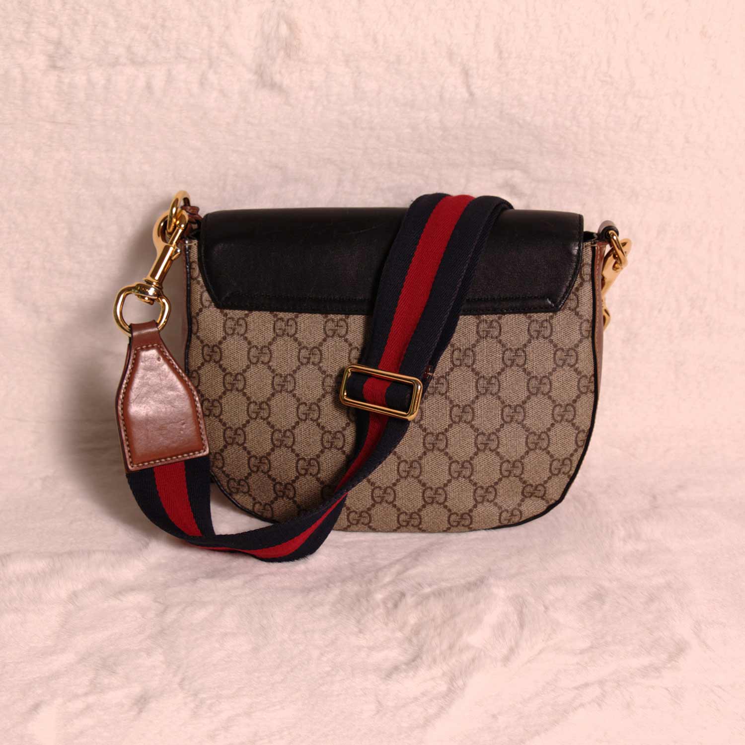 Gucci Padlock Leather Canvas Crossbody Style 2