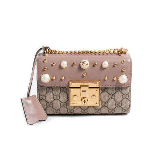 Gucci Padlock Leather Chain Shoulder Bag Style 2
