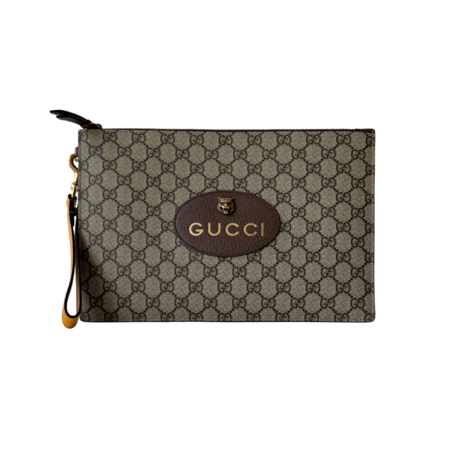 Gucci Leather Canvas Clutch Style 2