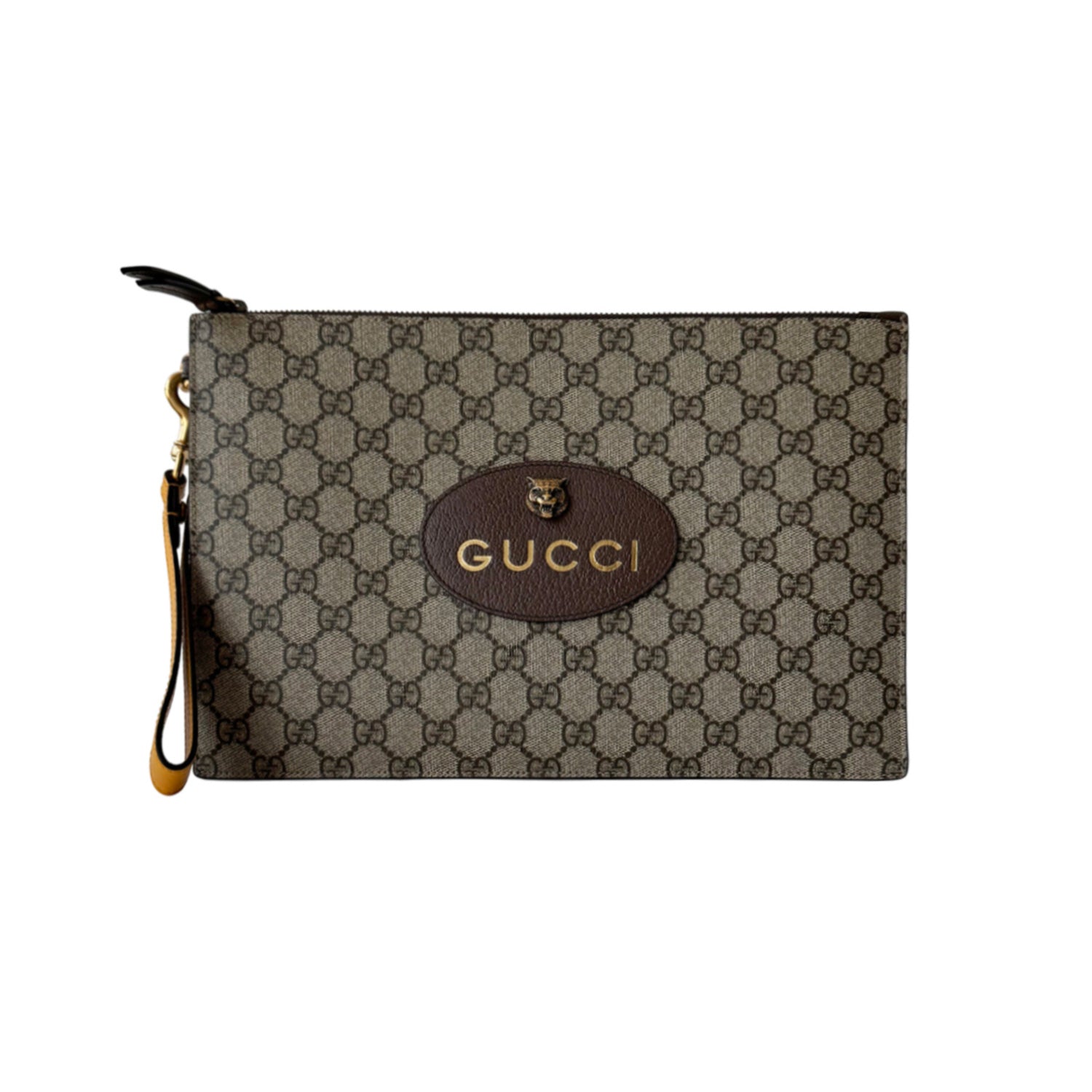 Gucci Leather Canvas Clutch Style 2