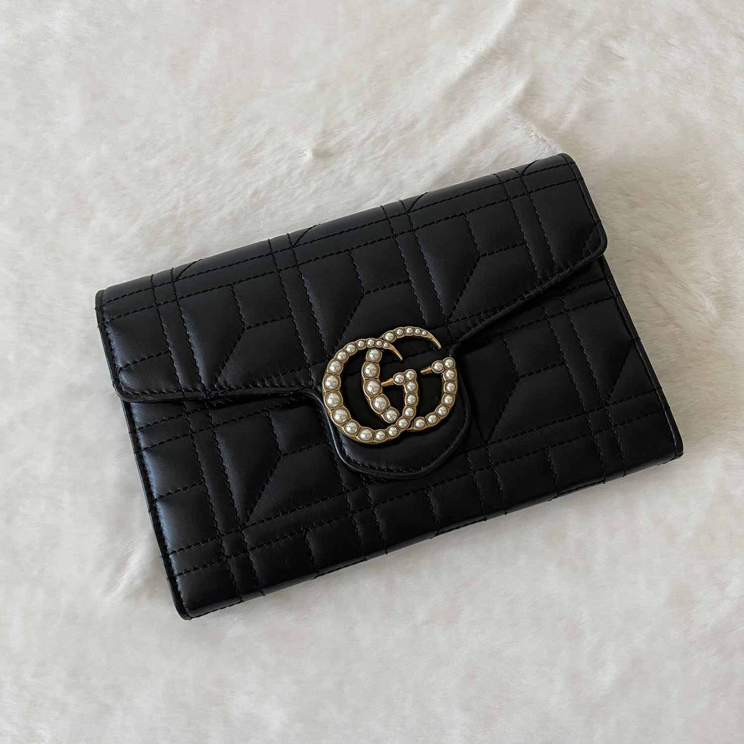 Gucci GG Marmont Leather Chain Crossbody Style 1