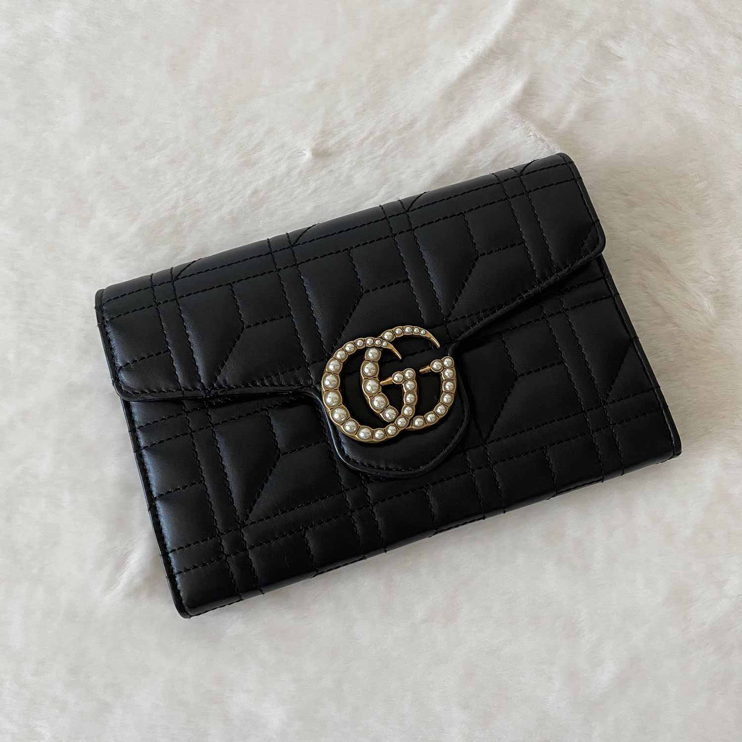 Gucci GG Marmont Leather Chain Crossbody Style 1