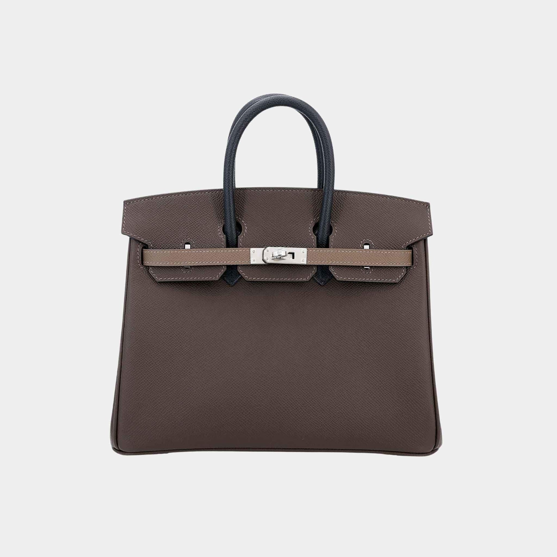 Birkin 25 Epsom Ecorce/ Etoupe/ Black PHW