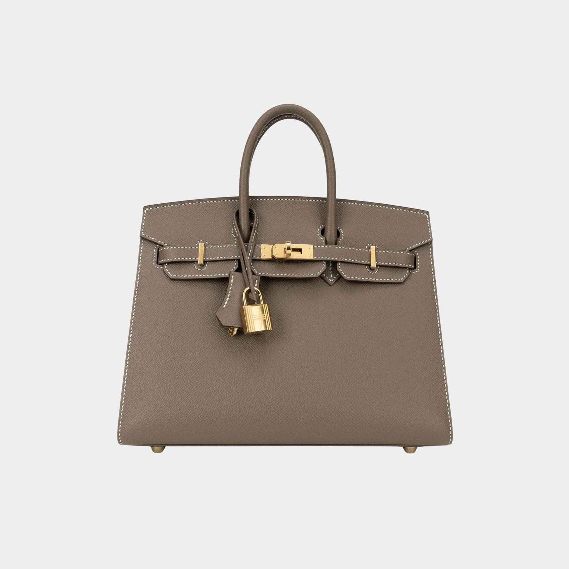 Birkin 25 Epsom Etoupe GHW