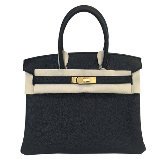 HermesBirkin 30 Bag Black Togo GHW