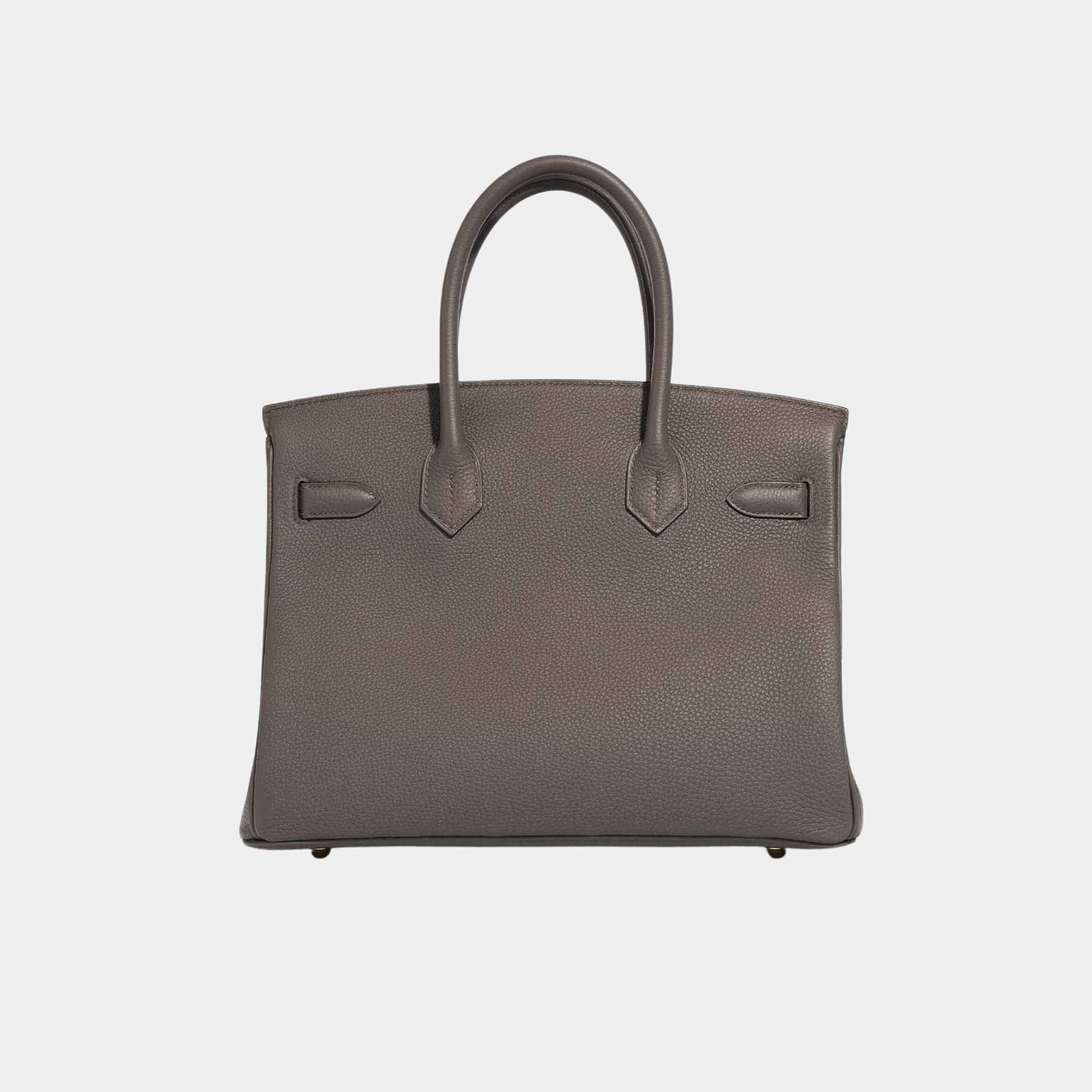 Birkin 30 Togo Gris Etain GHW