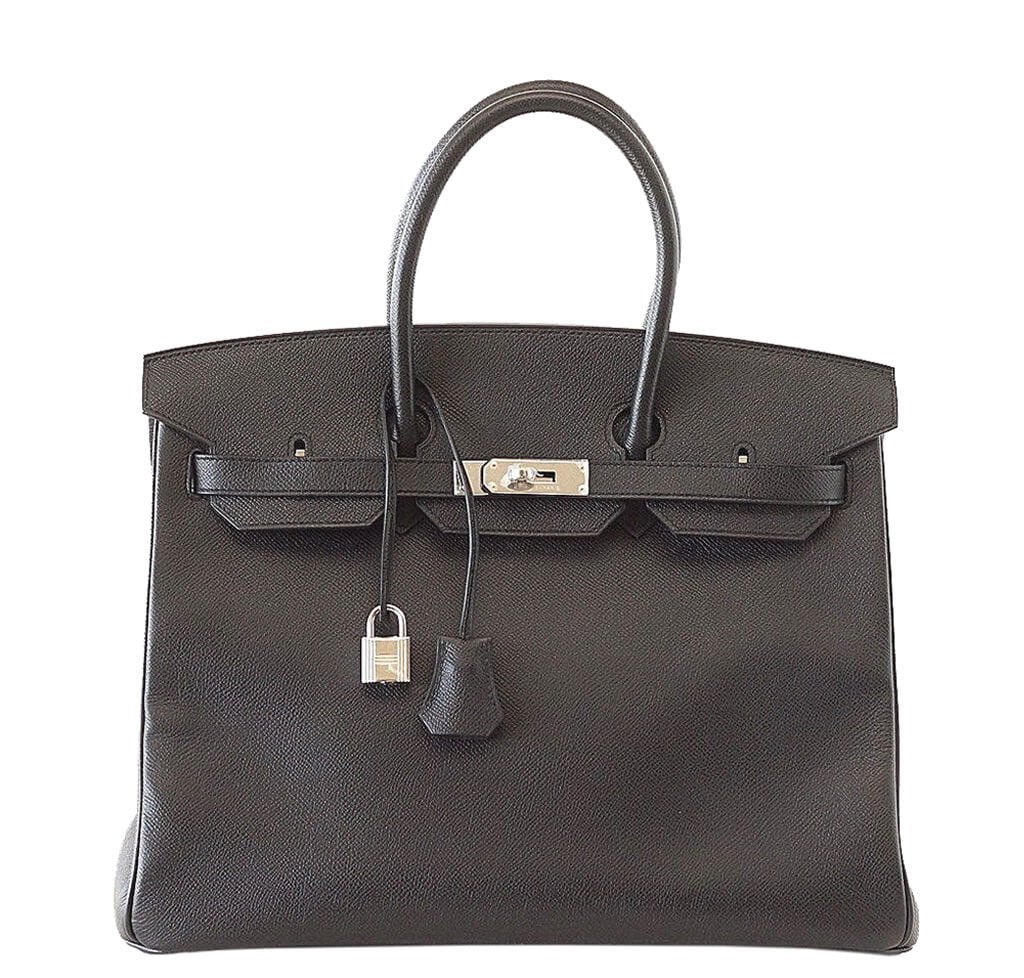 HermesBirkin 35 Bag Black Epsom PHW