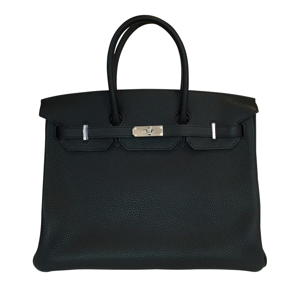 HermesBirkin 35 Black Togo Bag PHW