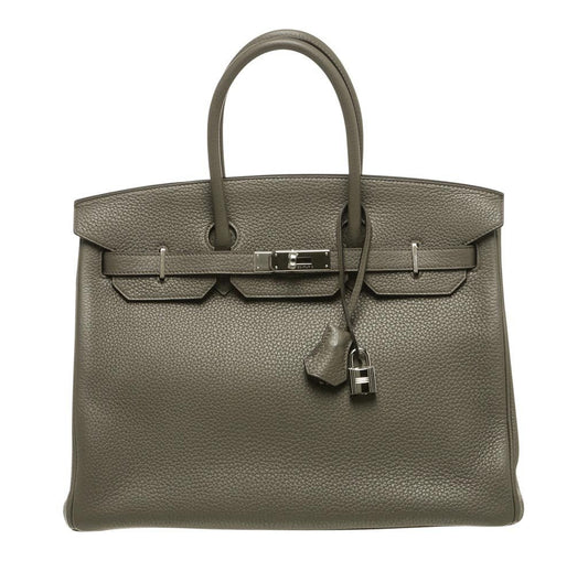 HermesBirkin 35 Etain Bag PHW