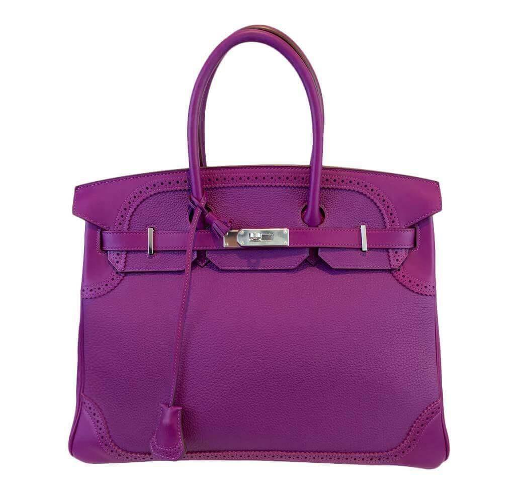 HermesBirkin 35 Ghillies Anemone Bag PHW