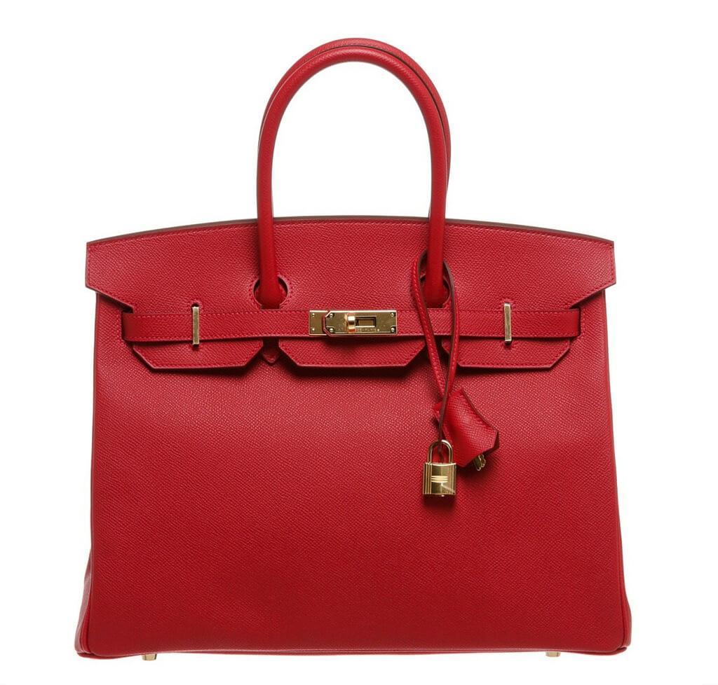 HermesBirkin 35 Rouge Casaque Red Bag GHW