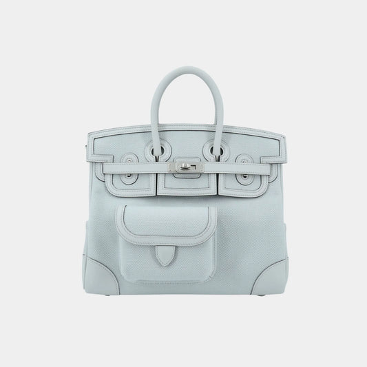Birkin Cargo 25 Canvas-Swift Gris Platine PHW