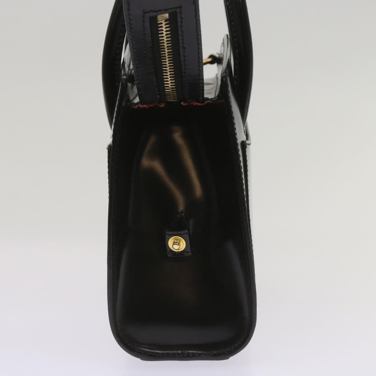 Luxury CELINE Hand Bag Leather 2way Black hk1062