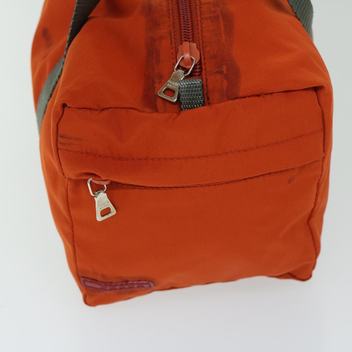 PRADA Sports Hand Bag Nylon Orange Auth hk1121