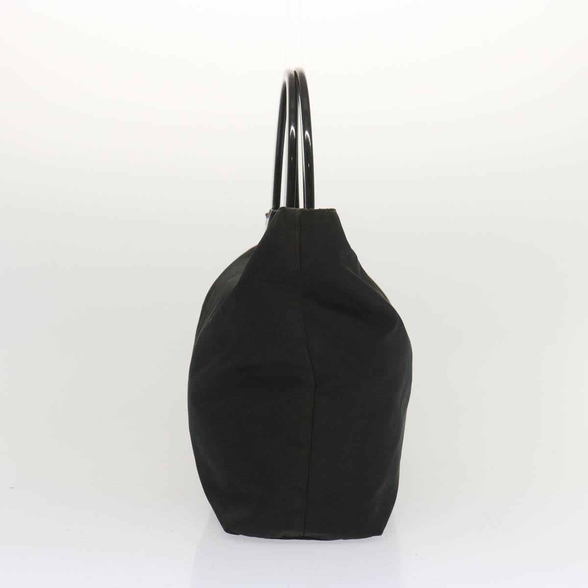 PRADA Hand Bag Nylon Black Auth hk1182