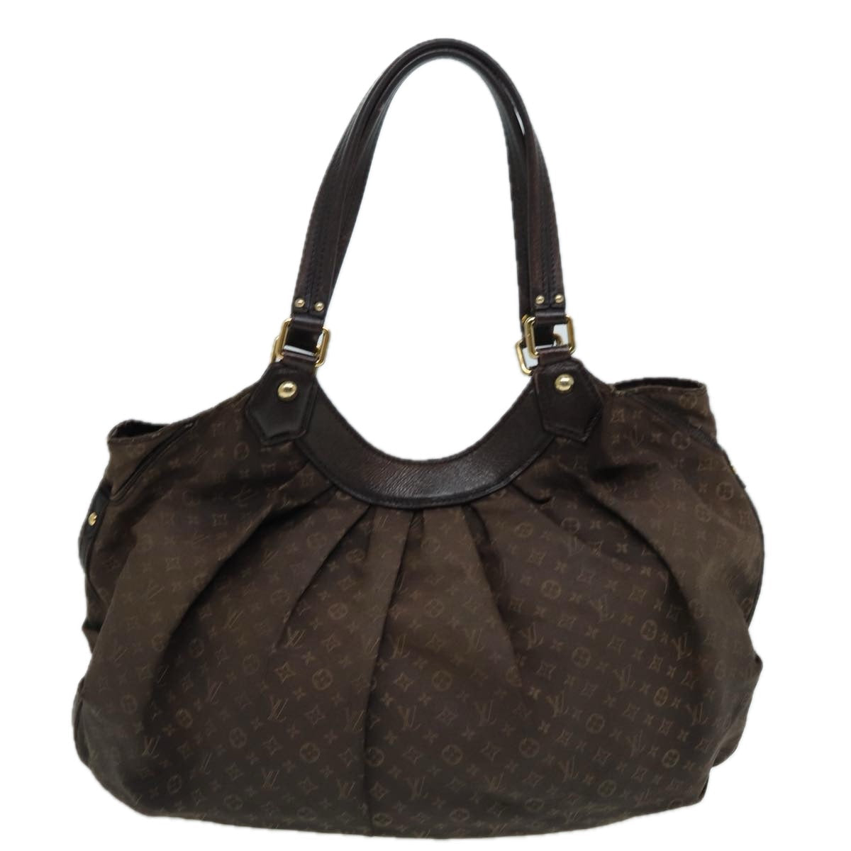 LOUIS VUITTON Monogram Idylle Fantasy Tote Bag Ebene Brown M40408 LV Auth hk1374