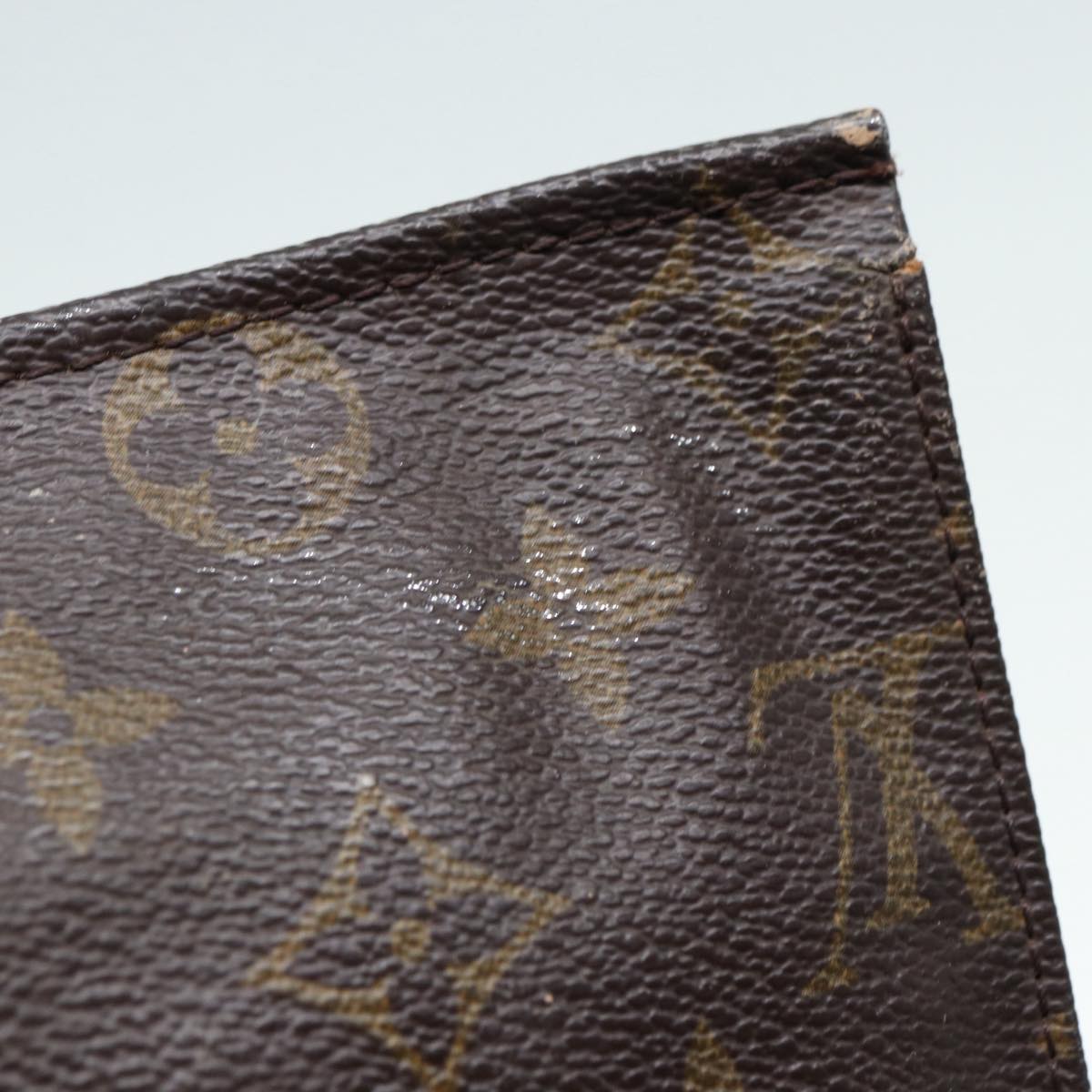 LOUIS VUITTON Monogram Poche Toilette 19 Pouch M47544 LV Auth hk1592