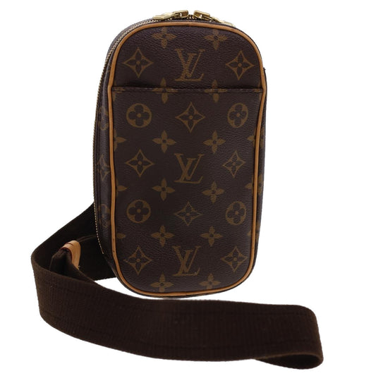 LOUIS VUITTON Monogram Pochette Gange Shoulder Bag M51870 LV hk659