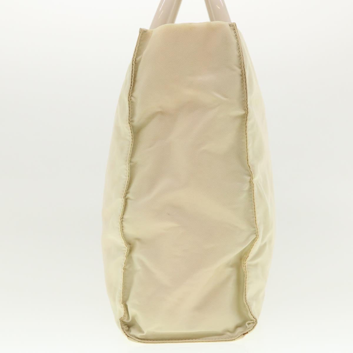 Prada Hand Bag Nylon Beige