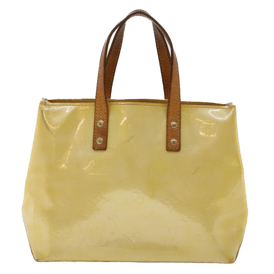 LOUIS VUITTON Monogram Vernis Reade PM Hand Bag Perle M91336 LV Auth hk740
