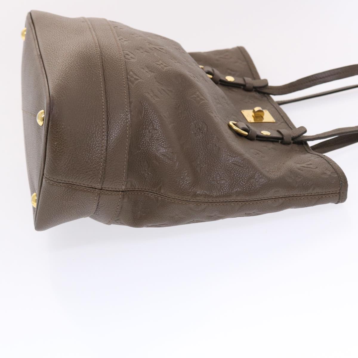 LOUIS VUITTON Monogram Empreinte Citadine PM Shoulder Bag Gray Auth hk790