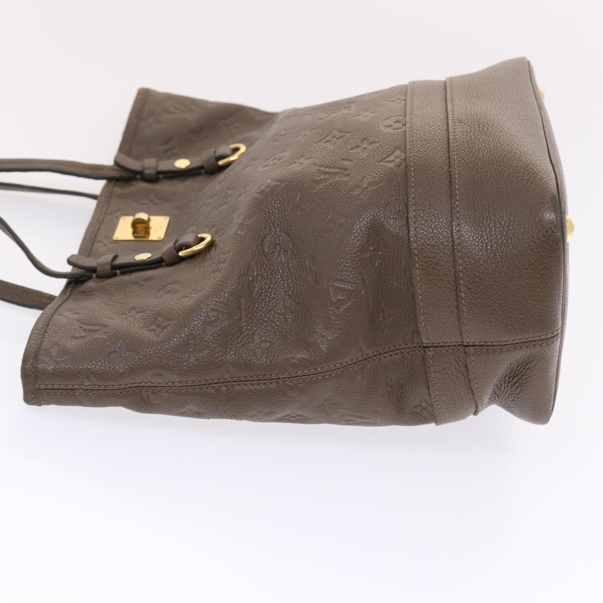 LOUIS VUITTON Monogram Empreinte Citadine PM Shoulder Bag Gray Auth hk790
