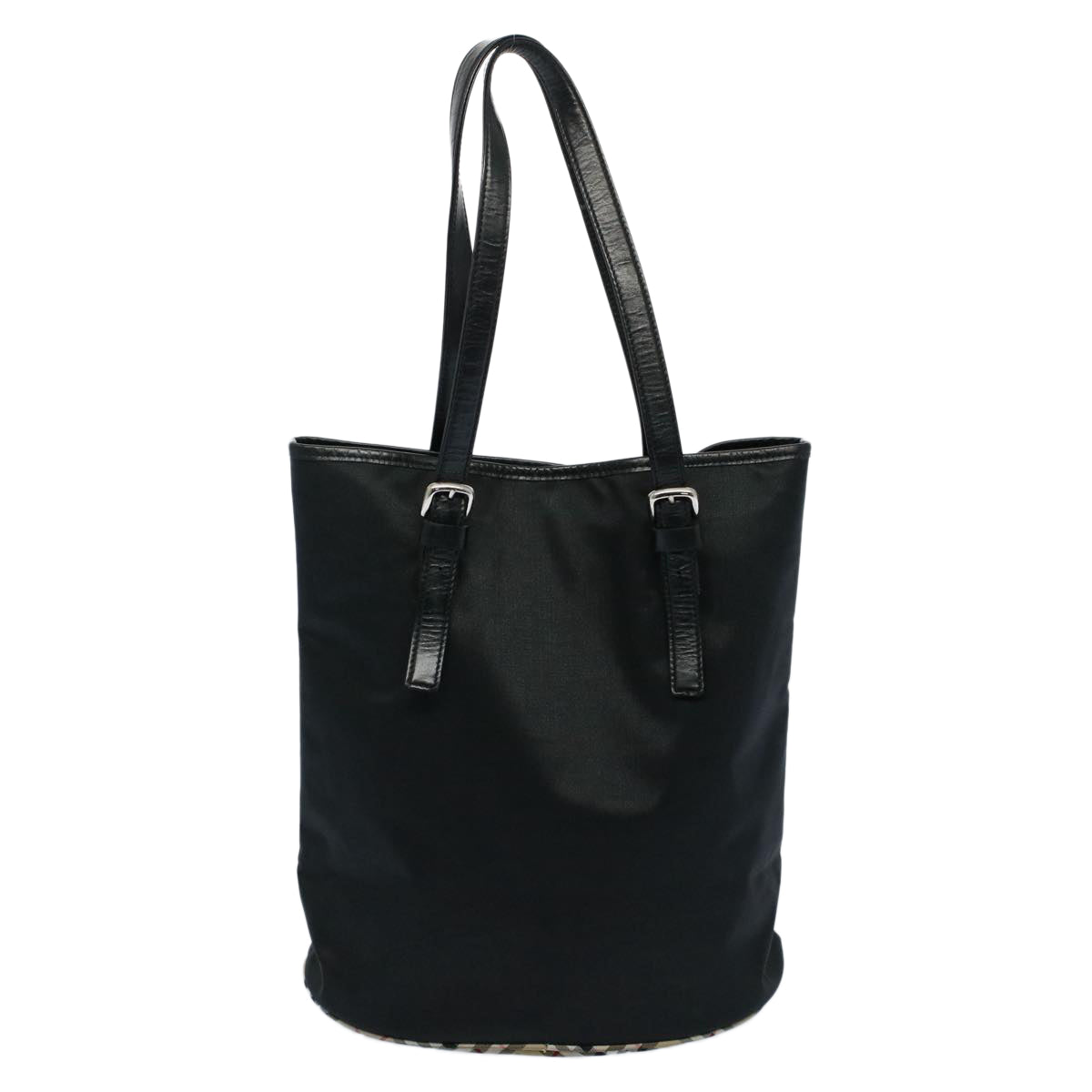 Burberry Shoulder Bag Nylon Black Auth hk862