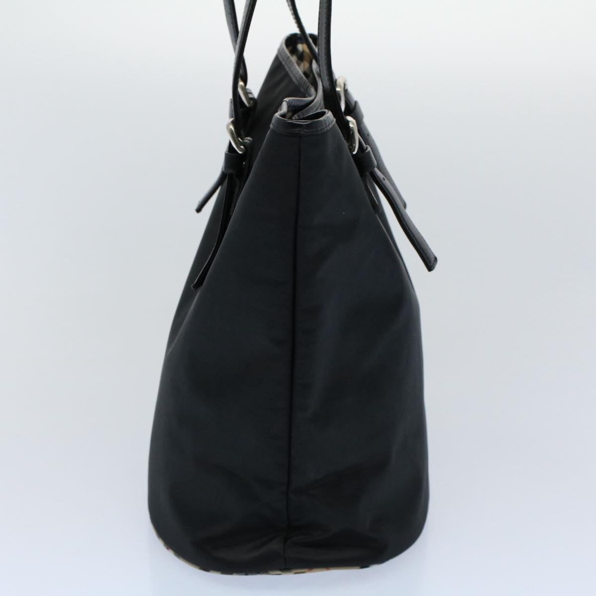 Burberry Shoulder Bag Nylon Black Auth hk862
