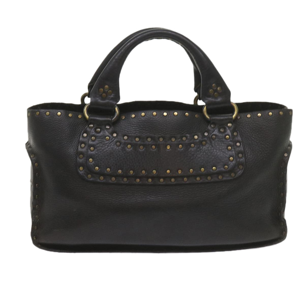 Luxury CELINE Hand Bag Leather Black hk948
