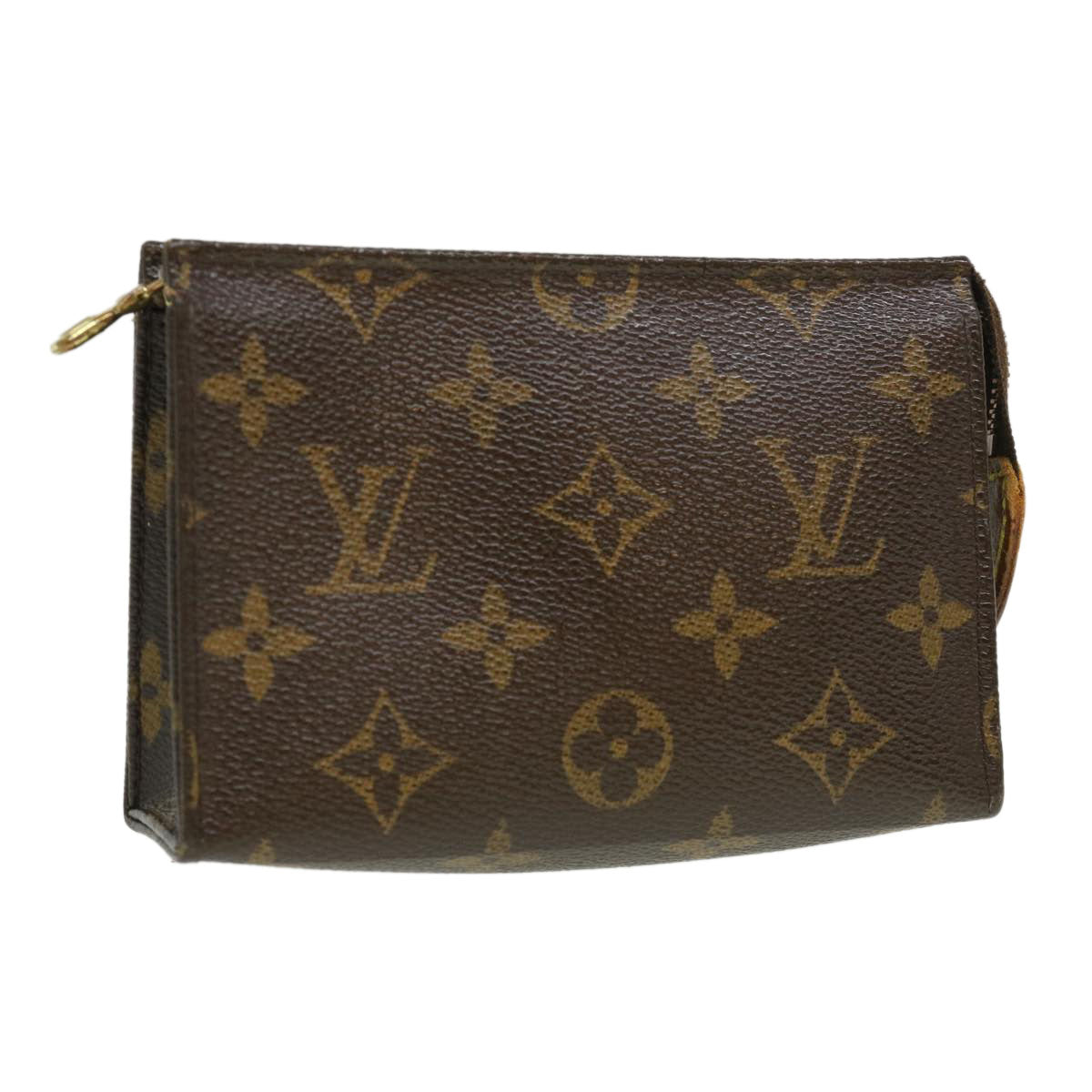 LOUIS VUITTON Monogram Poche Toilette 15 Pouch M47546 LV Auth hs1345