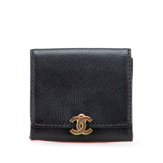 Chanel Coco Mark Caviar Coin Case Handbag