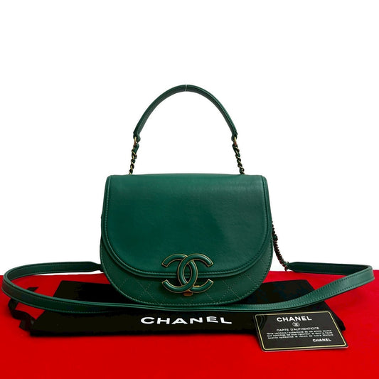 Chanel Coco Curve Calf Leather Shoulder Bag