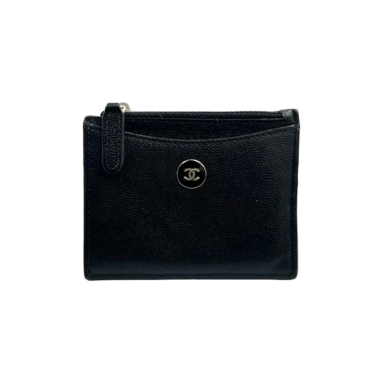 Chanel Coco Mark Mat Caviar Card Case Handbag